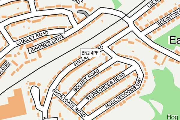BN2 4PF map - OS OpenMap – Local (Ordnance Survey)