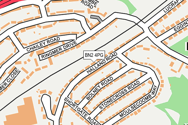 BN2 4PG map - OS OpenMap – Local (Ordnance Survey)