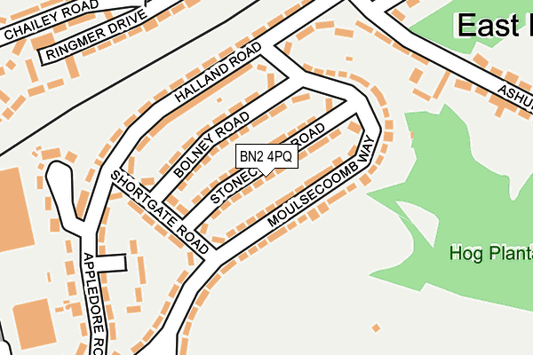 BN2 4PQ map - OS OpenMap – Local (Ordnance Survey)