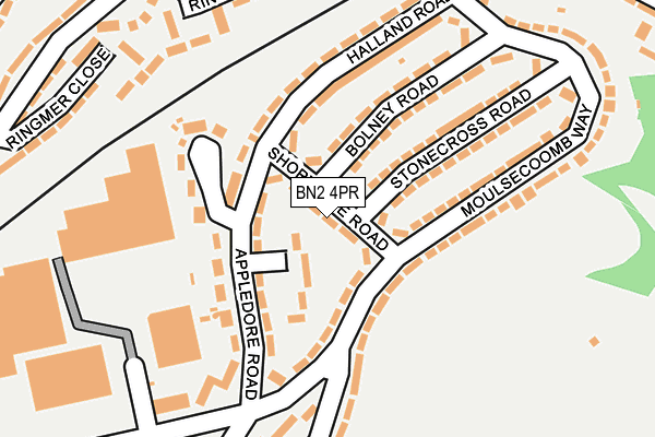 BN2 4PR map - OS OpenMap – Local (Ordnance Survey)