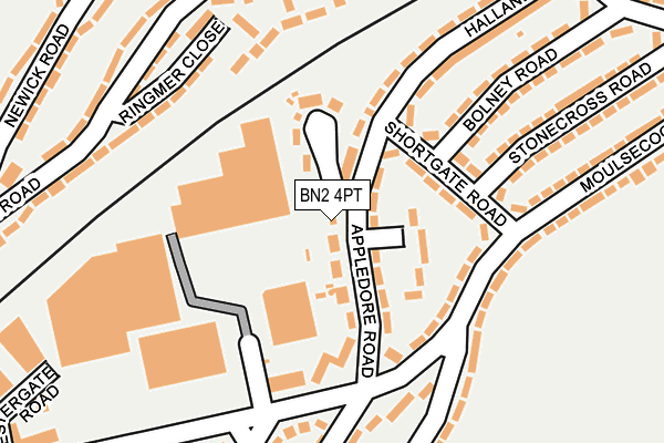 BN2 4PT map - OS OpenMap – Local (Ordnance Survey)
