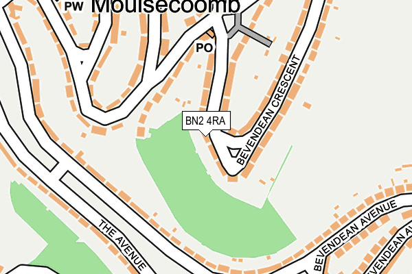 BN2 4RA map - OS OpenMap – Local (Ordnance Survey)