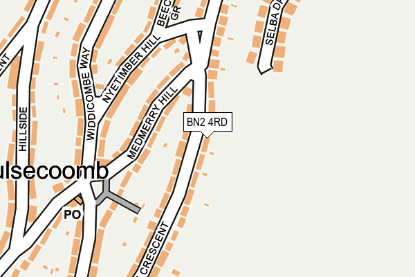 BN2 4RD map - OS OpenMap – Local (Ordnance Survey)