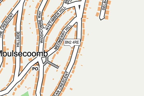 BN2 4RE map - OS OpenMap – Local (Ordnance Survey)