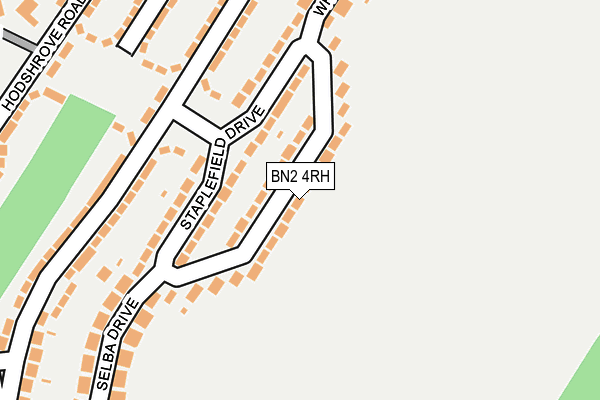 BN2 4RH map - OS OpenMap – Local (Ordnance Survey)