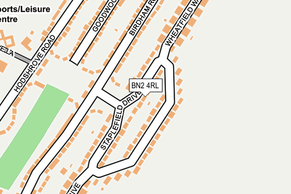 BN2 4RL map - OS OpenMap – Local (Ordnance Survey)