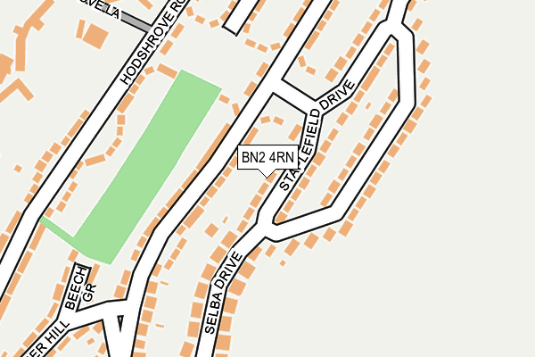 BN2 4RN map - OS OpenMap – Local (Ordnance Survey)