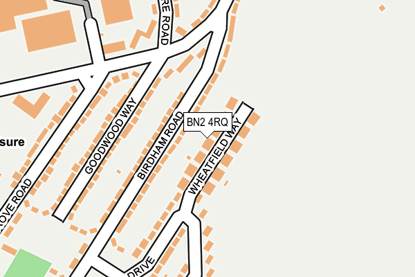 BN2 4RQ map - OS OpenMap – Local (Ordnance Survey)