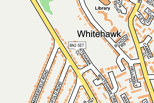 BN2 5ET map - OS OpenMap – Local (Ordnance Survey)