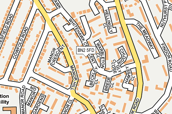 BN2 5FD map - OS OpenMap – Local (Ordnance Survey)