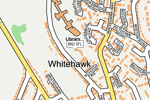 BN2 5FL map - OS OpenMap – Local (Ordnance Survey)