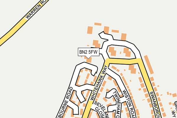 BN2 5FW map - OS OpenMap – Local (Ordnance Survey)