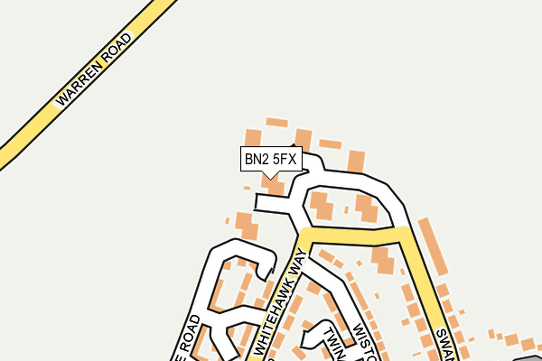 BN2 5FX map - OS OpenMap – Local (Ordnance Survey)