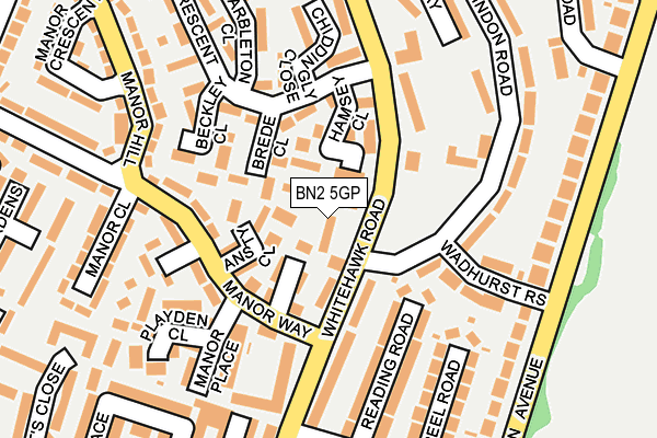 BN2 5GP map - OS OpenMap – Local (Ordnance Survey)