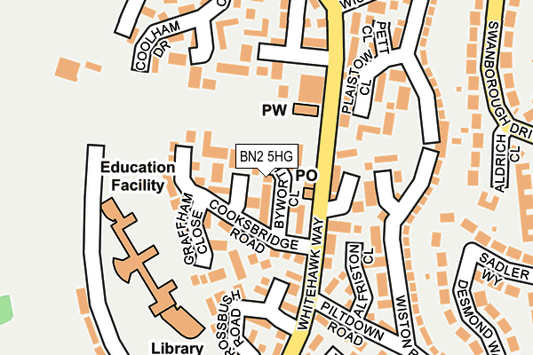 BN2 5HG map - OS OpenMap – Local (Ordnance Survey)