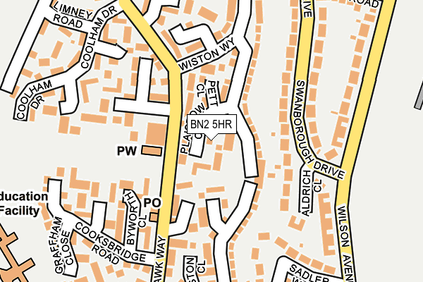 BN2 5HR map - OS OpenMap – Local (Ordnance Survey)