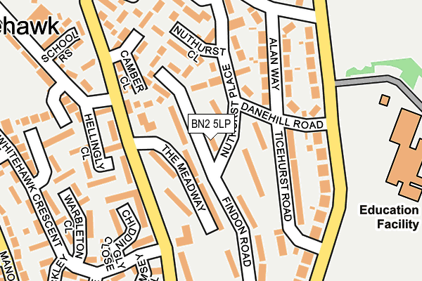 BN2 5LP map - OS OpenMap – Local (Ordnance Survey)