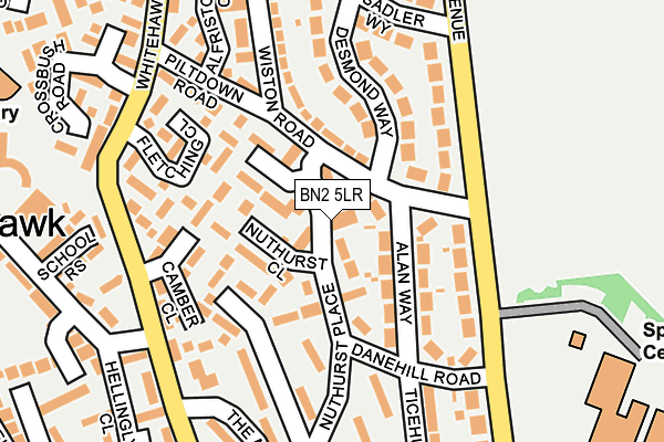 BN2 5LR map - OS OpenMap – Local (Ordnance Survey)
