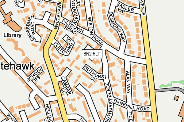 BN2 5LT map - OS OpenMap – Local (Ordnance Survey)