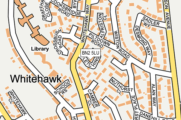 BN2 5LU map - OS OpenMap – Local (Ordnance Survey)