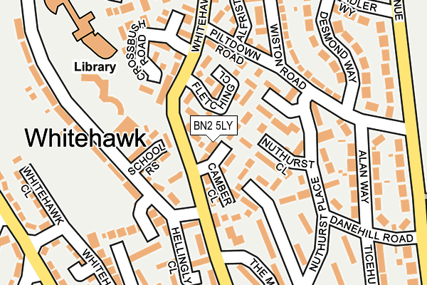 BN2 5LY map - OS OpenMap – Local (Ordnance Survey)