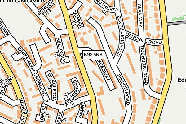 BN2 5NH map - OS OpenMap – Local (Ordnance Survey)