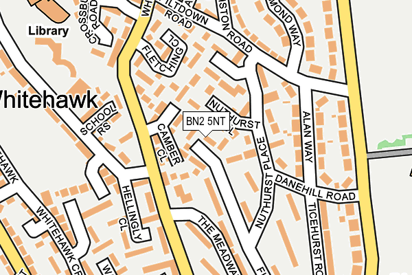 BN2 5NT map - OS OpenMap – Local (Ordnance Survey)