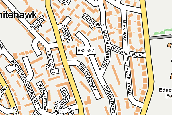 BN2 5NZ map - OS OpenMap – Local (Ordnance Survey)