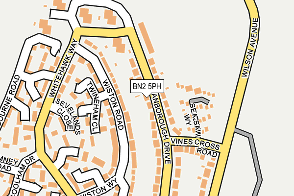 BN2 5PH map - OS OpenMap – Local (Ordnance Survey)