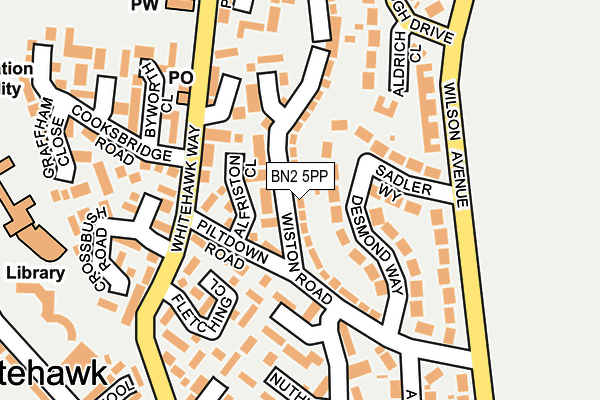 BN2 5PP map - OS OpenMap – Local (Ordnance Survey)
