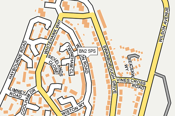 BN2 5PS map - OS OpenMap – Local (Ordnance Survey)