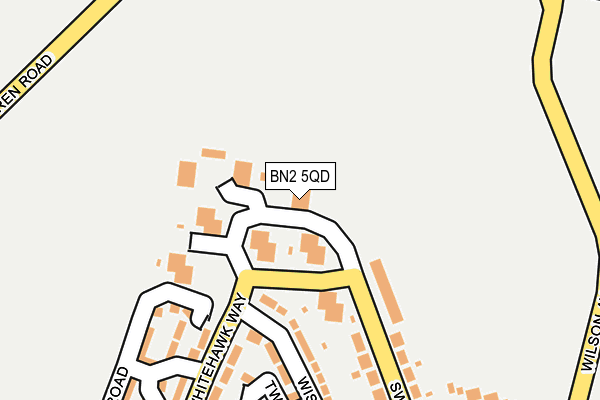BN2 5QD map - OS OpenMap – Local (Ordnance Survey)