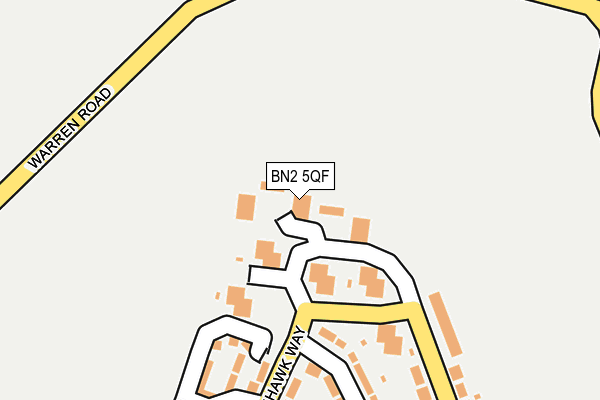 BN2 5QF map - OS OpenMap – Local (Ordnance Survey)