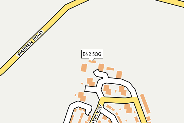 BN2 5QG map - OS OpenMap – Local (Ordnance Survey)