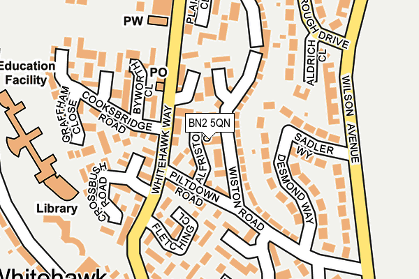 BN2 5QN map - OS OpenMap – Local (Ordnance Survey)