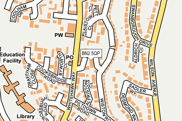 BN2 5QP map - OS OpenMap – Local (Ordnance Survey)
