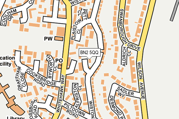 BN2 5QQ map - OS OpenMap – Local (Ordnance Survey)