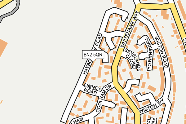 BN2 5QR map - OS OpenMap – Local (Ordnance Survey)