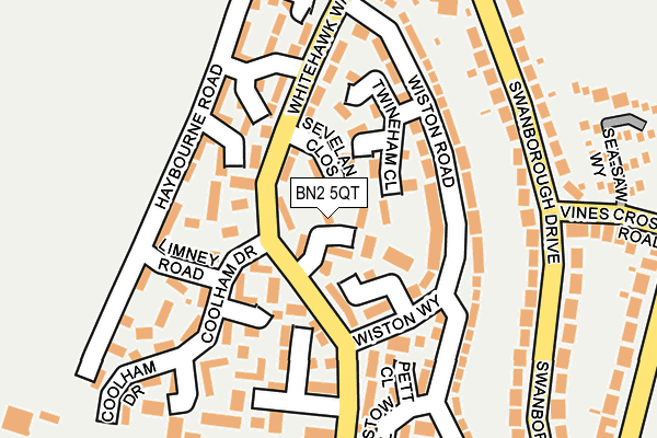 BN2 5QT map - OS OpenMap – Local (Ordnance Survey)