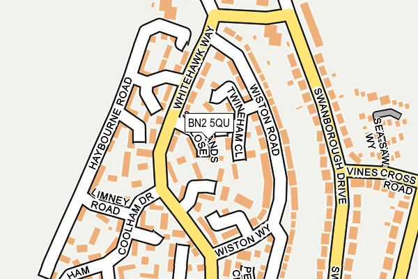 BN2 5QU map - OS OpenMap – Local (Ordnance Survey)