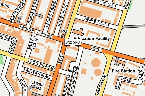 Map of G-WORKS RETAIL (BRIGHTON) LIMITED at local scale