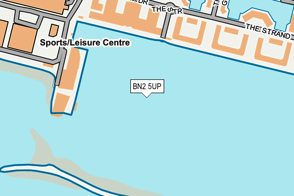 BN2 5UP map - OS OpenMap – Local (Ordnance Survey)
