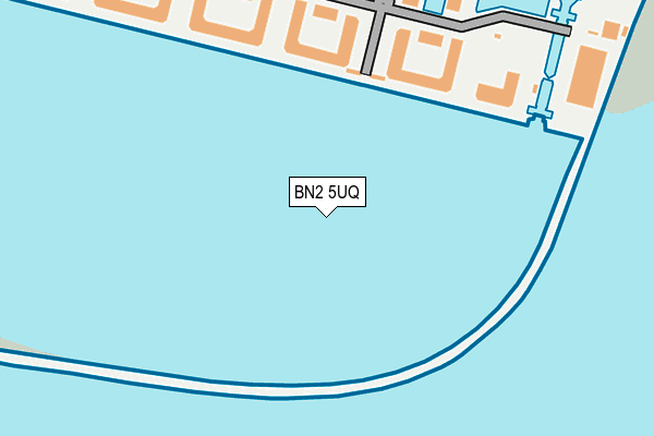 BN2 5UQ map - OS OpenMap – Local (Ordnance Survey)