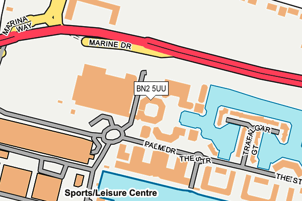 BN2 5UU map - OS OpenMap – Local (Ordnance Survey)