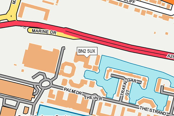 BN2 5UX map - OS OpenMap – Local (Ordnance Survey)