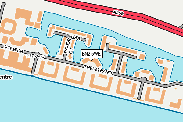 BN2 5WE map - OS OpenMap – Local (Ordnance Survey)