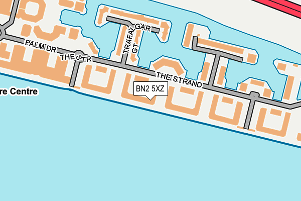 BN2 5XZ map - OS OpenMap – Local (Ordnance Survey)