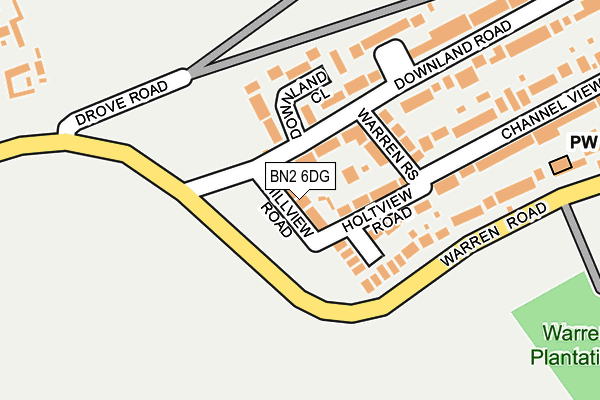 BN2 6DG map - OS OpenMap – Local (Ordnance Survey)