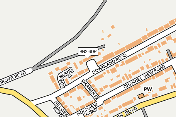 BN2 6DP map - OS OpenMap – Local (Ordnance Survey)