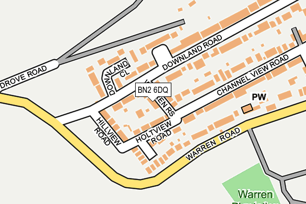 BN2 6DQ map - OS OpenMap – Local (Ordnance Survey)